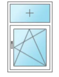 Jednokrilni prozor sa fiksnim podsvetlom/nadsvetlom