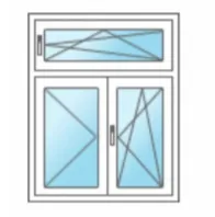 Proizvod Dvokrilni prozor sa aktivnim nadsvetlom Slika