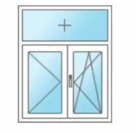 Proizvod Dvokrilni prozor sa fiksnim nadsvetlom/podsvetlom Slika